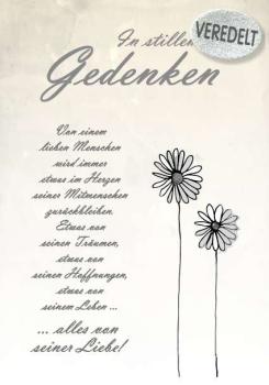 In stillem Gedenken